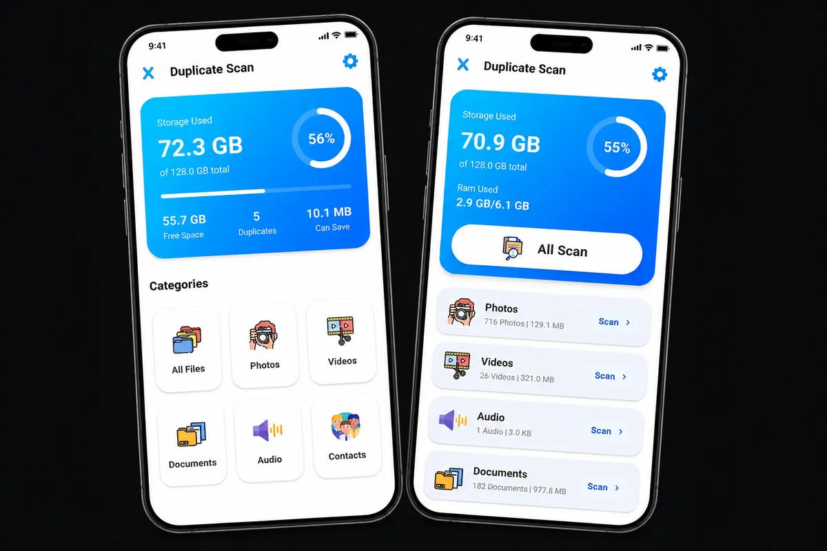 Duplicate Photo - File Remover app screens