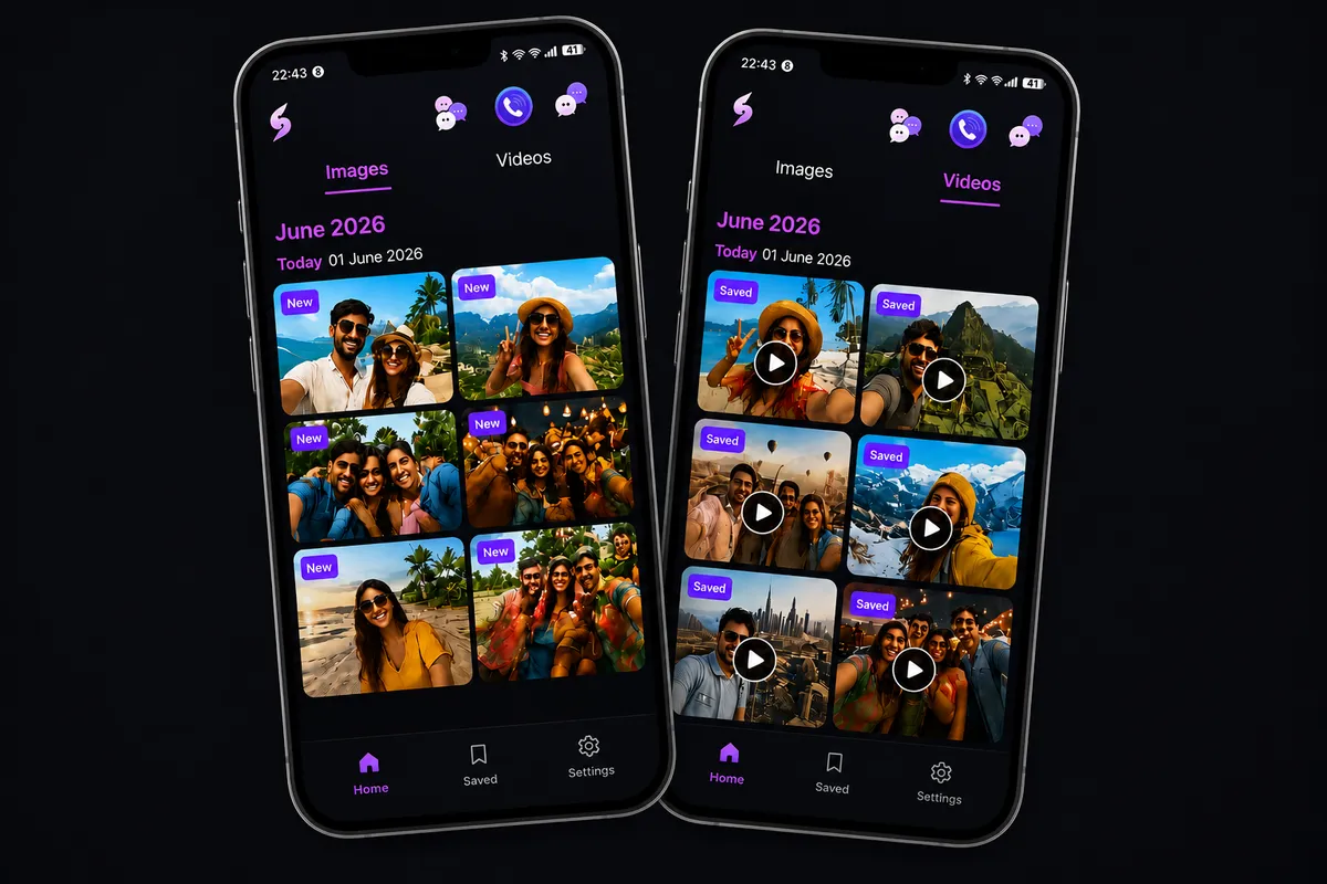 SnapStatus status saver app screens